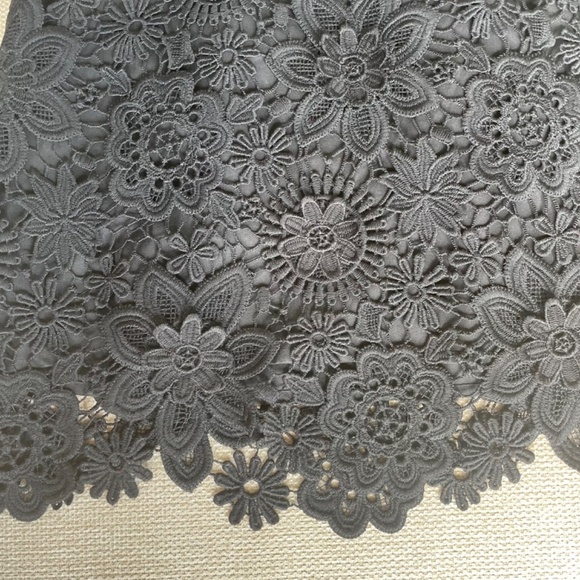 Topshop black crochet mini skirt size 2 - Picture 6 of 8